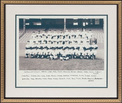 1962 New York Yankees Team Photo In 25x22 Framed Display